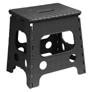 1-Step Plastic Step Stool with 300 lb. Load Capacity