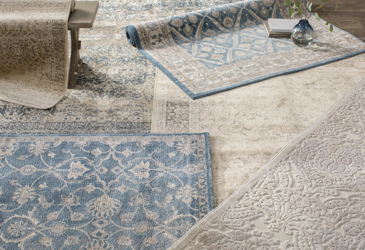 Darby Home Co Sofia Beige/Blue Area Rug & Reviews Wayfair