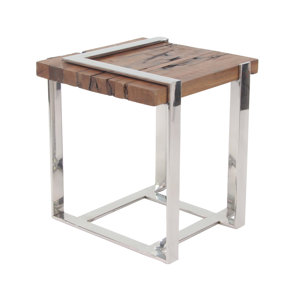 Queena Modern Stainless Steel and Wood..