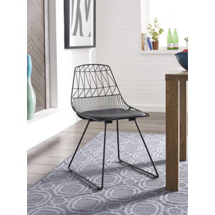 Matte Black Metal Dining Chair Wayfair Ca Vivi Metal Dining Chair Set Of 2