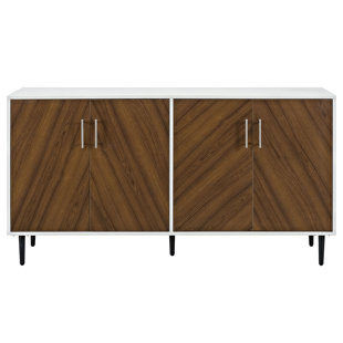 Modern Sideboards Buffets Allmodern Daigneault Modern Bookmatch Buffet Table