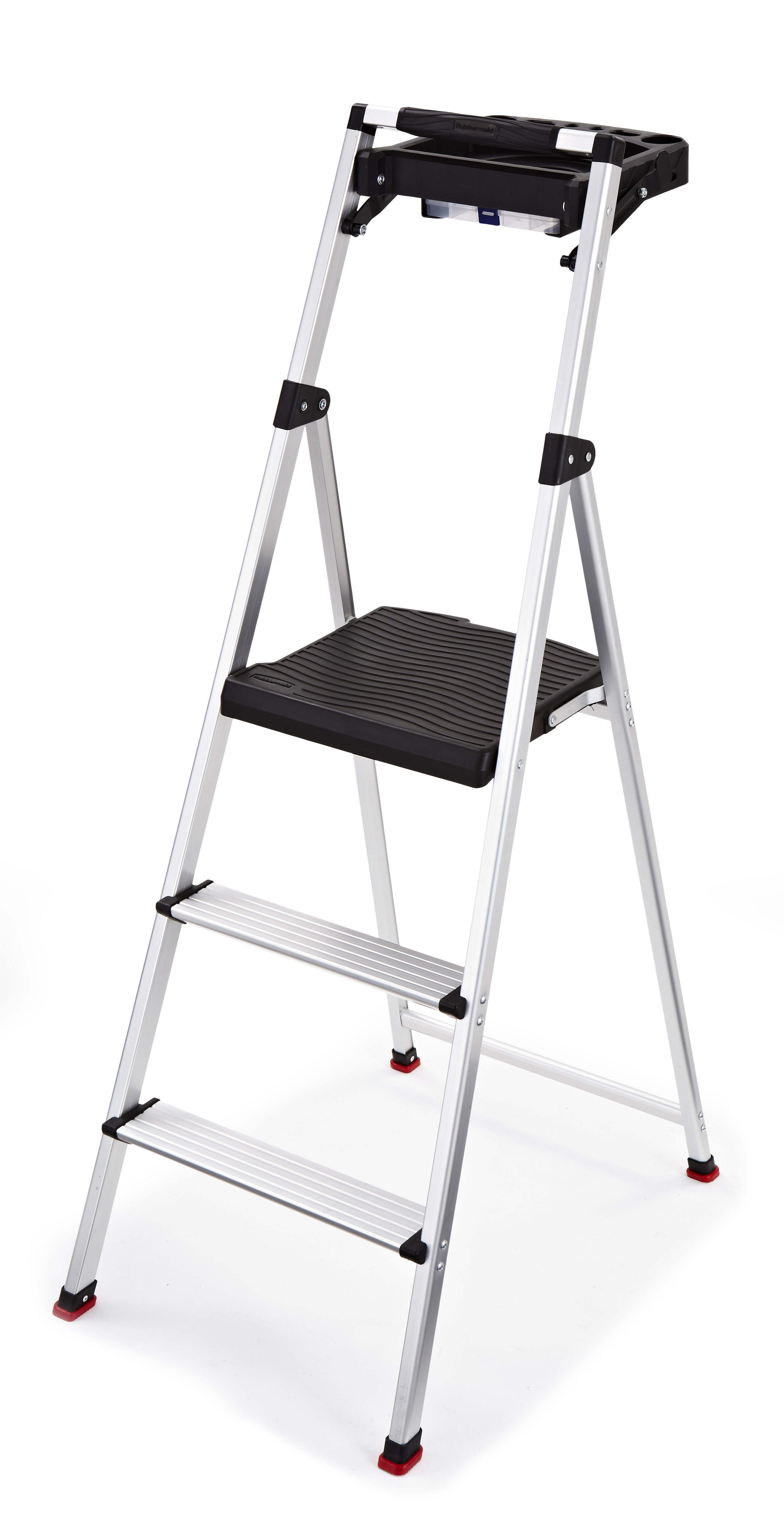 Rubbermaid 3 Step Aluminum Stool With 225 Lb Load Capacity Rubbermaid 3 Step Aluminum Stool With 225 Lb Load Capacity Wayfair