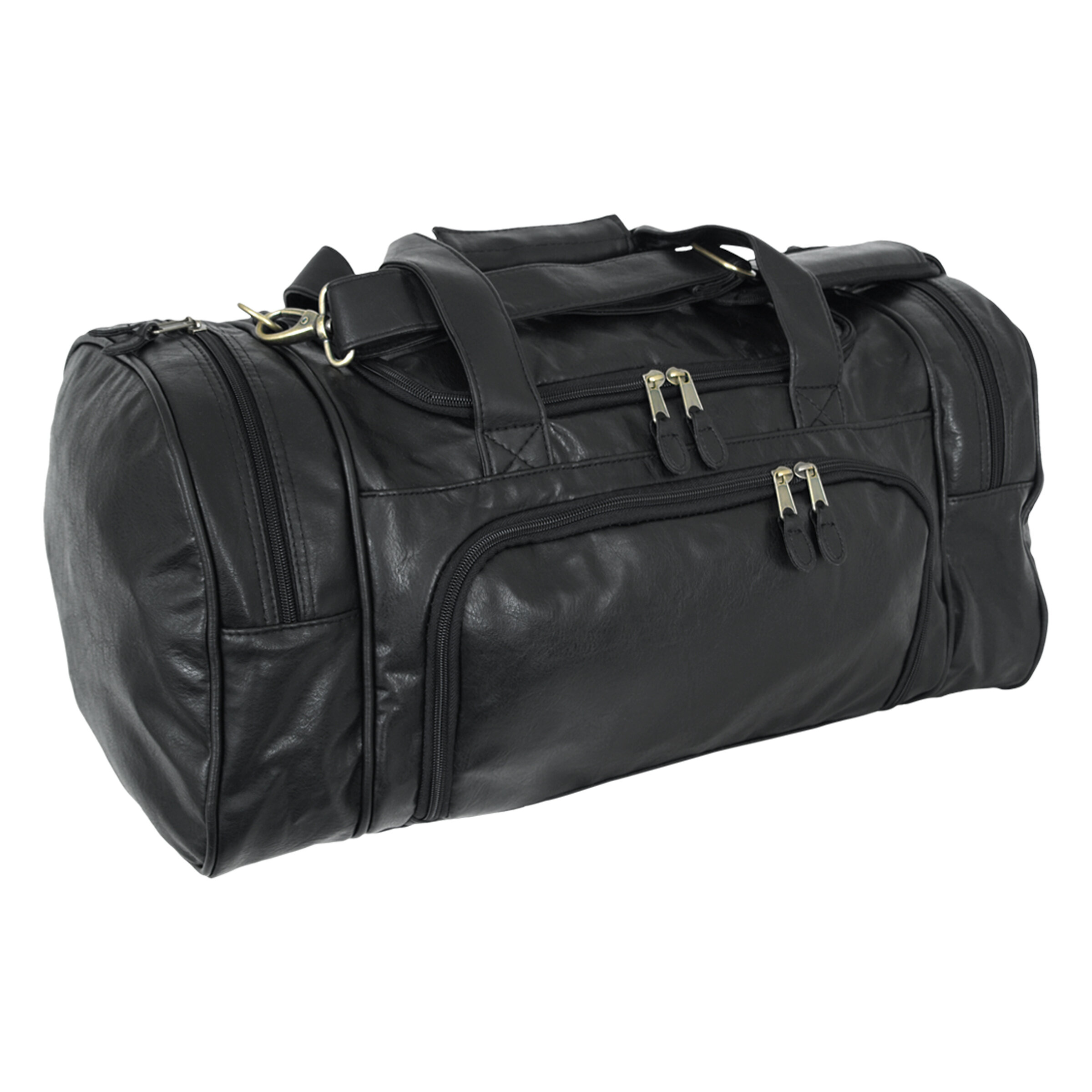 leather carry on duffel bag