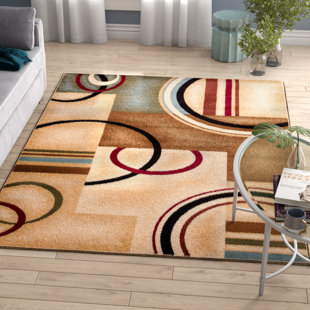 Shaped Rugs Wayfair Bellair Ivory Arcs And Shapes Area Rug