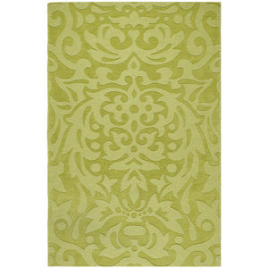 Dorthea Lime Green Floral Area Rug