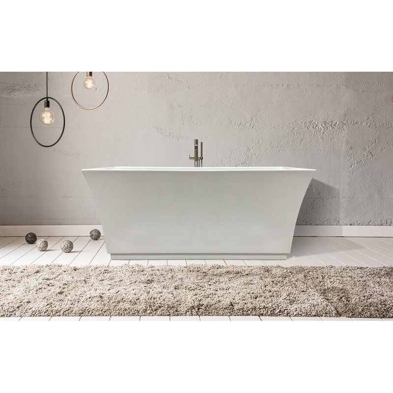 Nela 60 X 32 Freestanding Soaking Bathtub