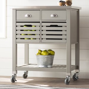 Eve Kitchen Cart with Stainless Top