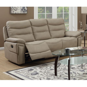 Adcox Leather Reclining Sofa by Red Ba..