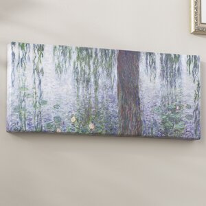 Waterlillies Morning by Claude Monet Painting Print on Wrapped Canvas