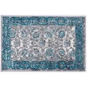 Stroble Traditional Design Blue Area Rug