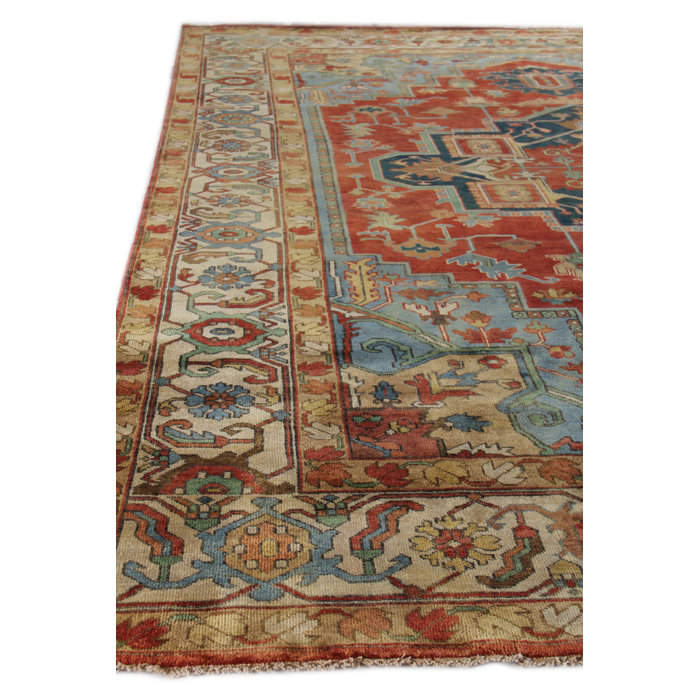 Exquisite Rugs Serapi Hand Knotted Wool Dark Red Area Rug Perigold Serapi Hand Knotted Wool Dark Red Area Rug