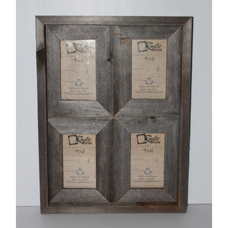 Loon Peak Ashbaugh Rustic Reclaimed Barn Wood Collage Picture Frame Ashbaugh Rustic Reclaimed Barn Wood Collage Picture Frame