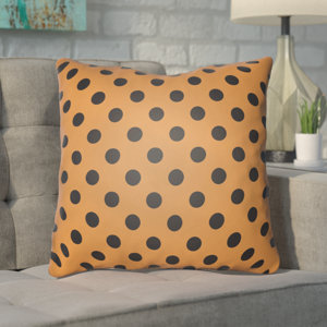 Phi Halloween Polkadots Indoor/Outdoor Throw Pillow