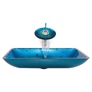 Galaxy Rectangular Vessel Bathroom Sink