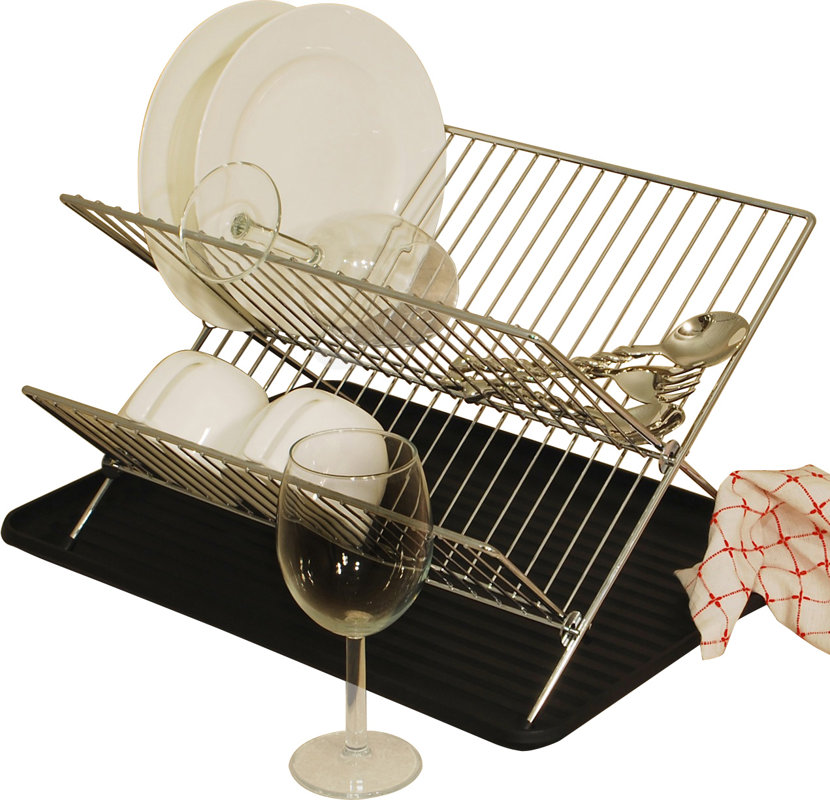 Cook Pro 2 Piece Folding Dish Rack Set & Reviews Wayfair