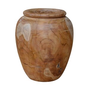 Teak Wood Table Vase