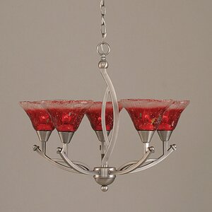 Bow 5-Light Shaded Chandelier