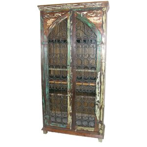 Iron Jali Tall Accent Cabinet