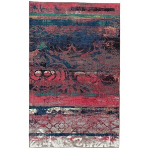 Vermont Eroded Pink/Green/Black Area Rug