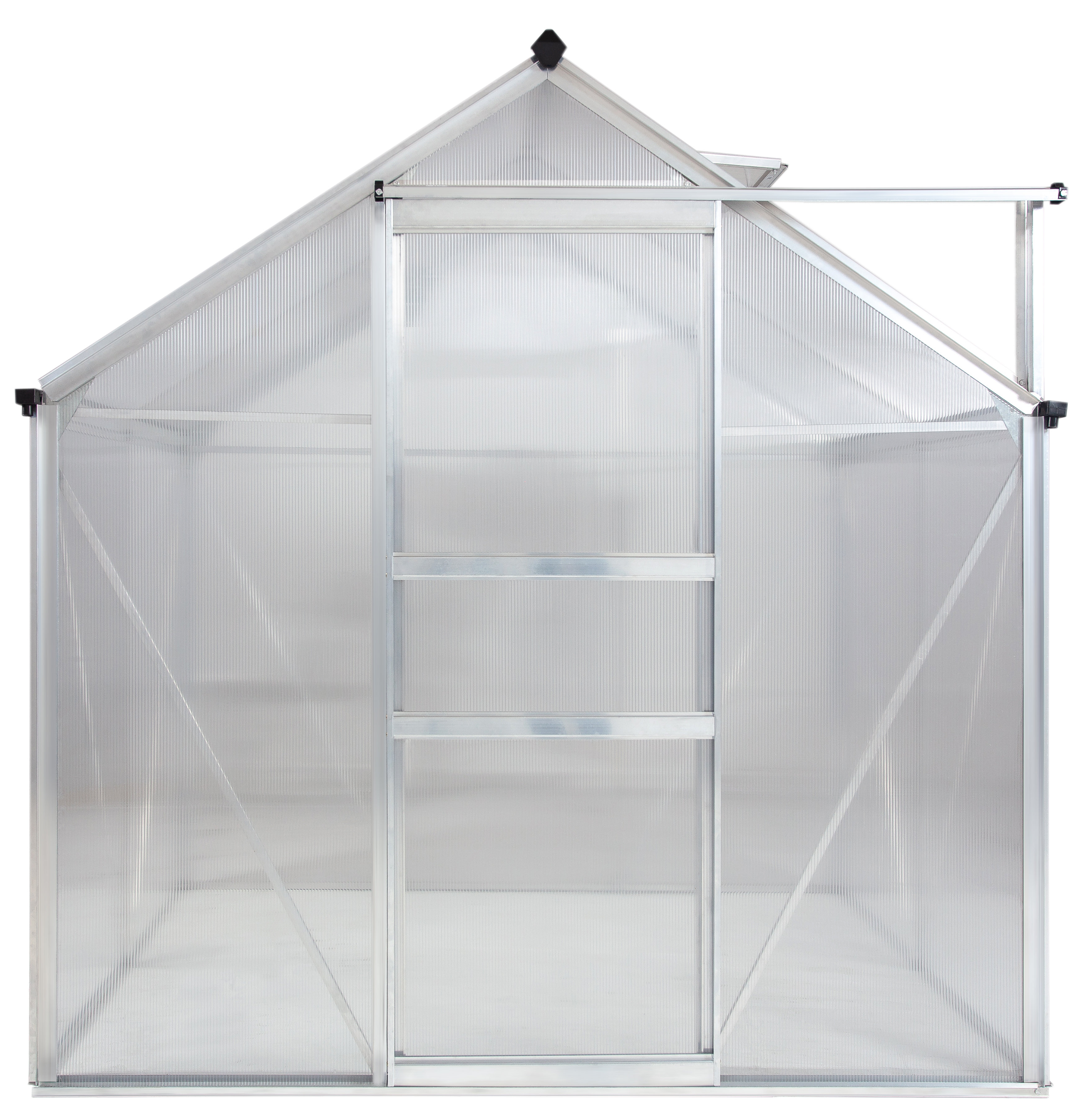 Ogrow Aluminium Greenhouse Walk In 6 X 4 With Sliding Door