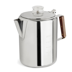 2-12 Cup Rapid Brew Stainless Steel Percolator