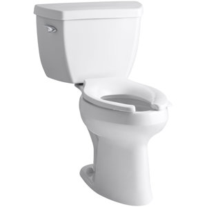 Highline Classic Comfort Height Two-Piece Elongated 1.6 GPF Toilet with Pressure Lite Flush Technology and Left-Hand Trip Lever