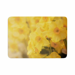 Angie Turner Dreamy Daffodils Memory Foam Bath Rug