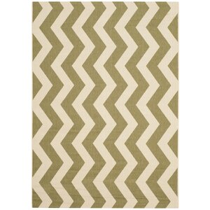 Jefferson Place Green/Beige Indoor/Outdoor Rug