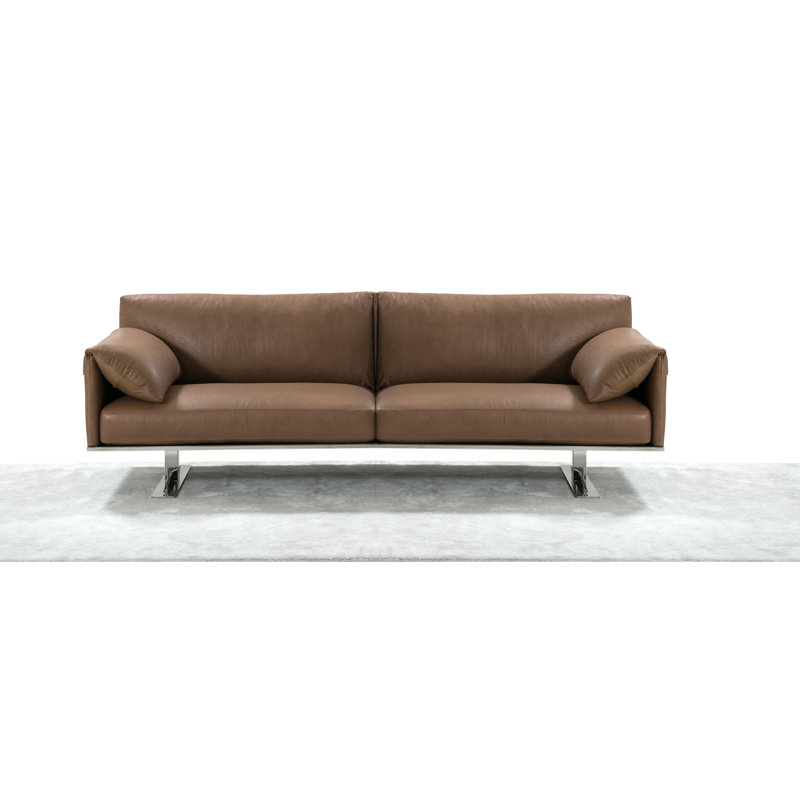 Orren Ellis Fuente Italian Leather Sofa Wayfair Fuente Italian Leather Sofa