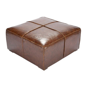 Pouf Marlin aus Leder von Home & Haus