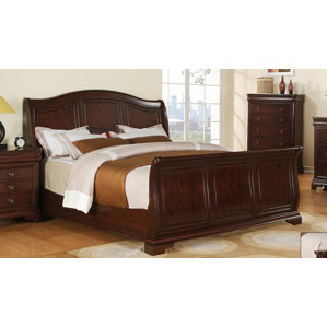 Sheridan Collection King Size Bed Traditional Cherry Wood Bedroom Furniture NEW