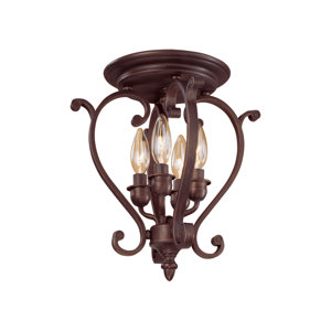 Hambleden 4-Light Semi-Flush Mount
