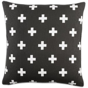 Antonia Cross Cotton Throw Pillow Cover