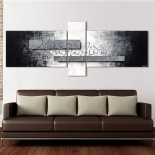 Canvas Prints Wall Art Wayfair Co Uk Silver Signs 3 Piece Framed Wall Art Set On Canvas