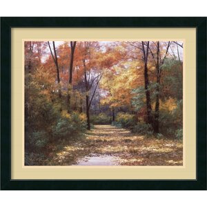 'Autumn Road' Framed Painting Print