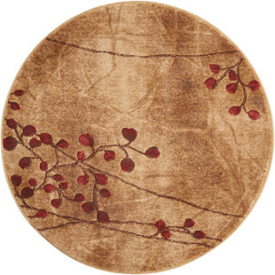 3 4 Round Rugs You Ll Love Wayfair Smithtown Latte Area Rug