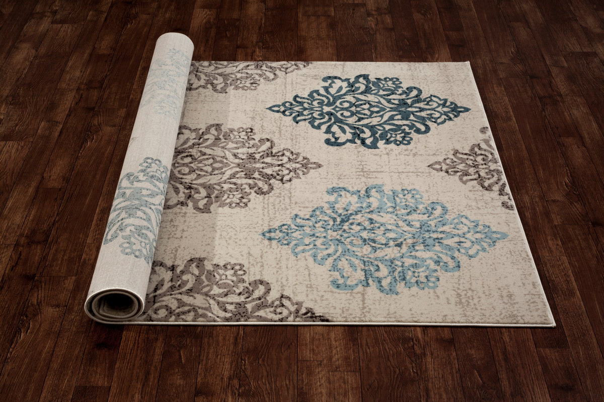 World Rug Gallery Elite Soft Blue Area Rug & Reviews Wayfair