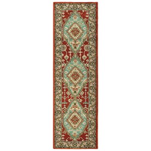 Hedberg Medallion Rust/Blue Area Rug