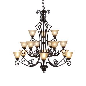 Alsager 15-Light Shaded Chandelier