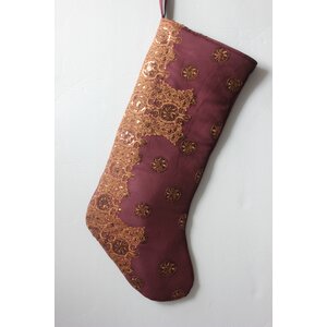 Handmade Sari Christmas Stocking