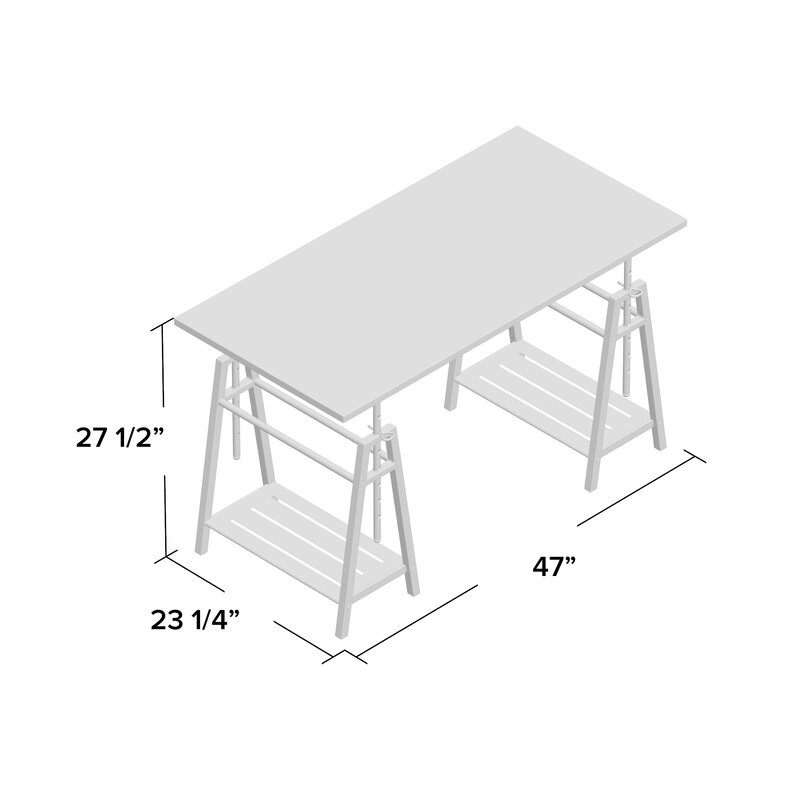 Shannon Height Adjustable Writing Desk & Reviews | Birch Lane