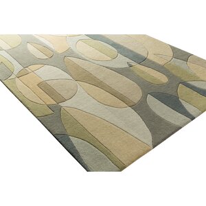 Dewald Hand-Tufted Blue/Green Area Rug