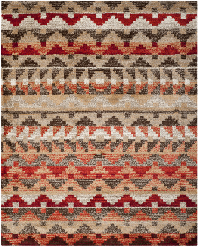 Safavieh Tahoe Beige / Terracotta Geometric Rug & Reviews Wayfair