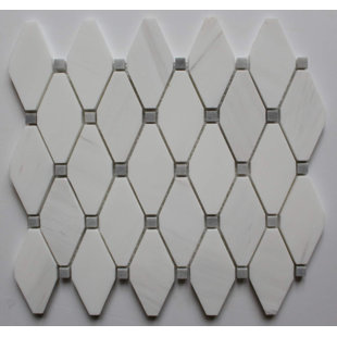 Diamond Backsplash Tile You Ll Love Wayfair 2 X Marble Mosaic Tile In Bianco Dolomite Gray