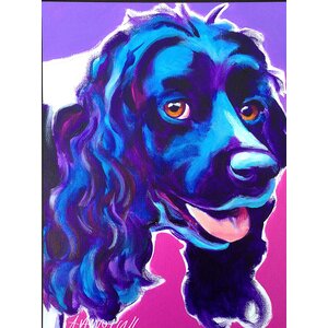 'Cocker Spaniel Dixie' Framed Painting Print