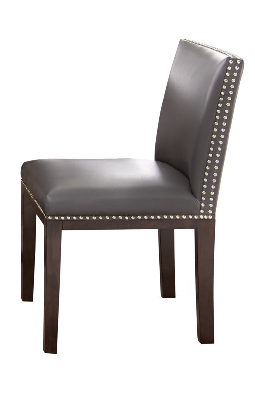 varick gallery tiffany genuine leather upholstered dining chair varick gallery tiffany genuine leather upholstered dining chair