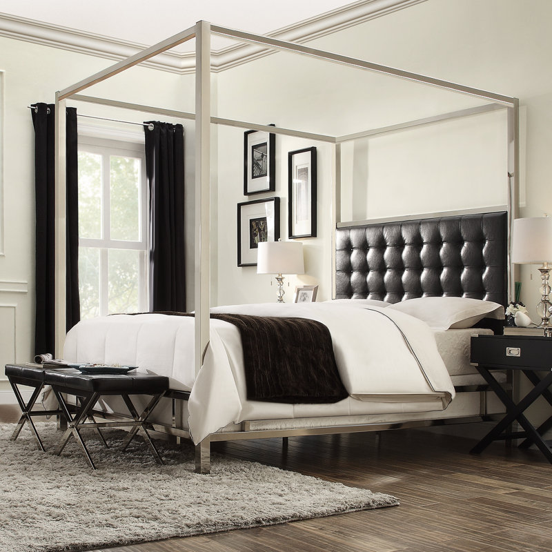 Canopy Bed willa arlo interiors alek upholstered canopy bed & reviews | wayfair Canopy Bed willa arlo interiors alek upholstered canopy bed & reviews | wayfair