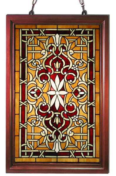 Framed Stained Gl Panels Revolutionhr Warehouse Of Tiffany Wood Frame Stained Gl Window Panel Reviews