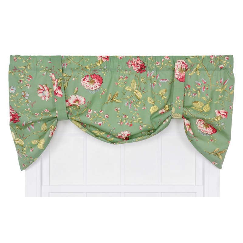Ellis Curtain Coventry Medium Scale Floral Tie Up Curtain
