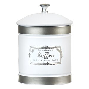 Country Farmhouse Metal 1.12 qt. Coffee Jar